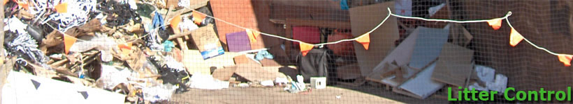 litter control, litter net